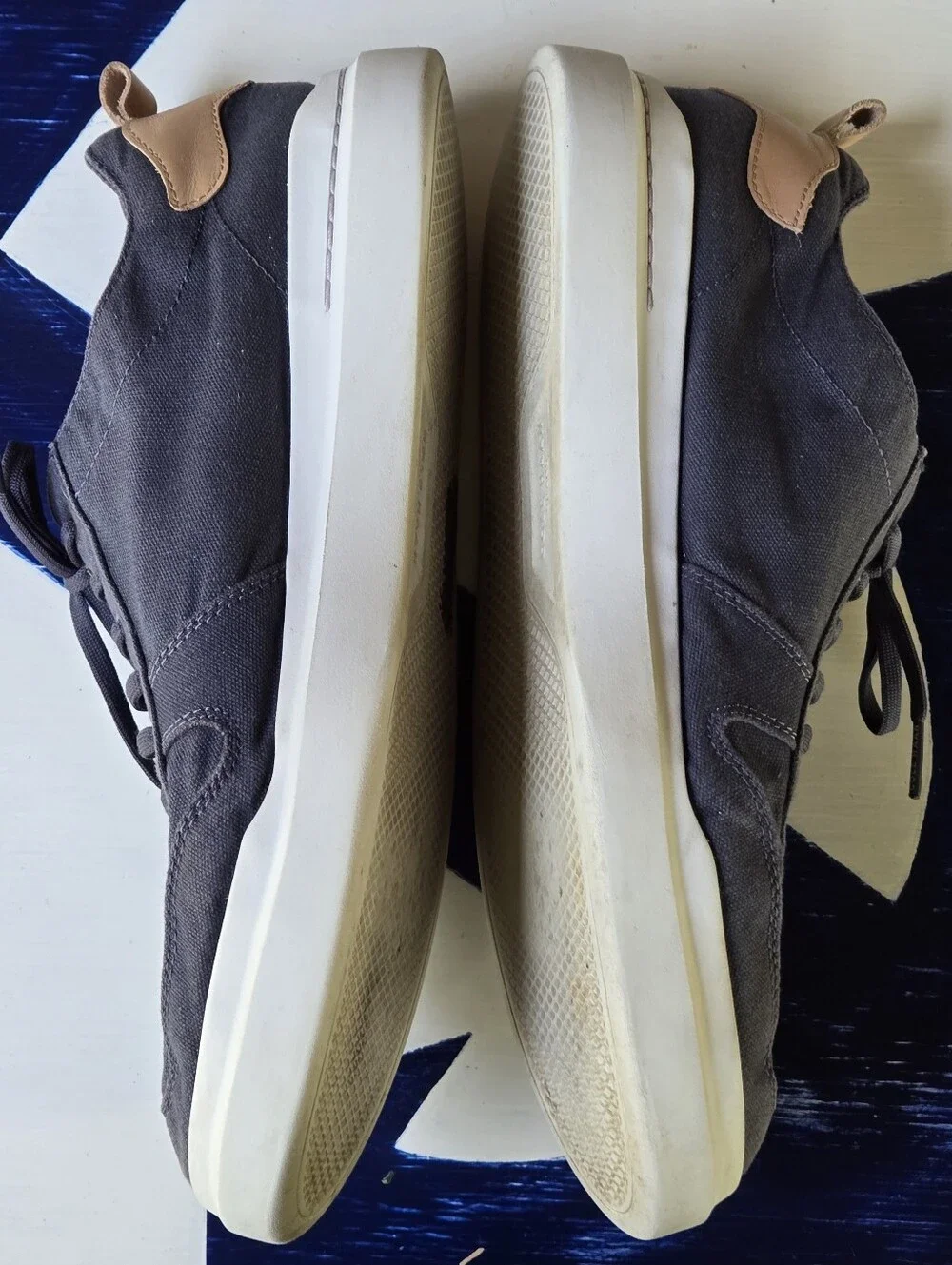 Cole Haan GrandPro Rally Canvas Lace-Up Blue Court Sneakers Size US 12